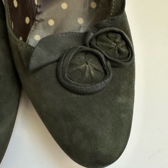 Moschino Genuine Suede High Heels Green Made in Italy Sz 40, 9.5. Comfort, Boho - Picture 3 of 8